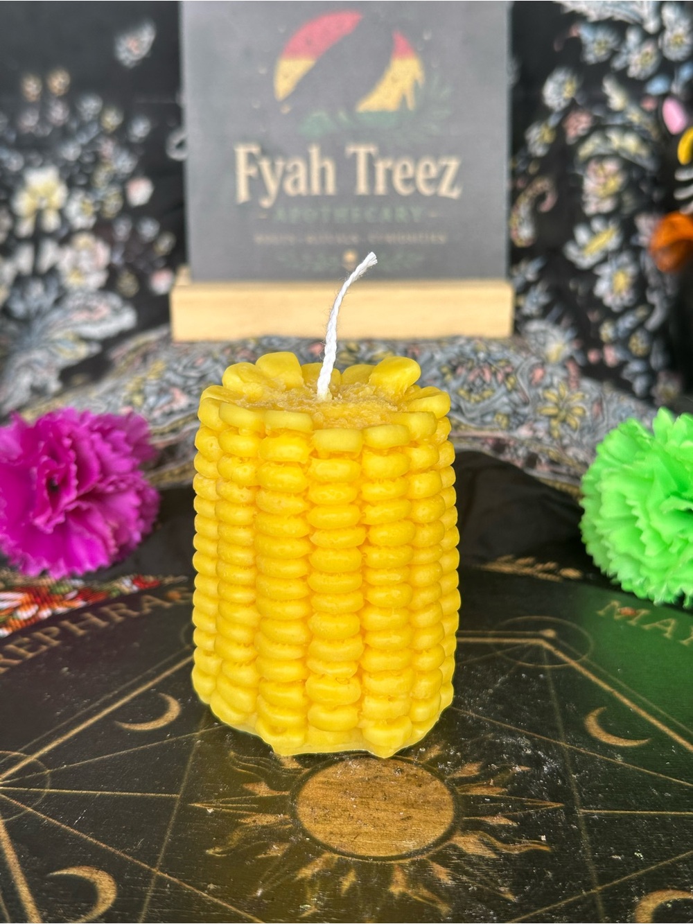 Yellow Corn on the Cob Candle